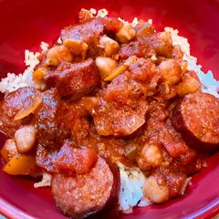 A picture of Crockpot Beef Polska Kielbasa.