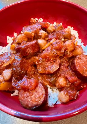 A picture of Crockpot Beef Polska Kielbasa.