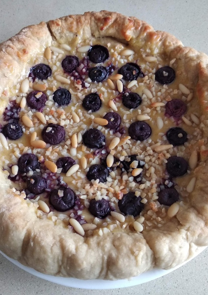 Una foto de Tarta de arándanos