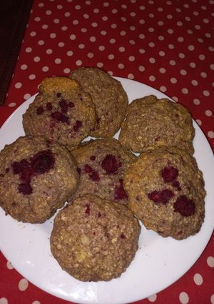 Una foto de Galletas de avena y frambuesa