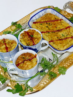 عکسی از دستور سوفله سیب زمینی