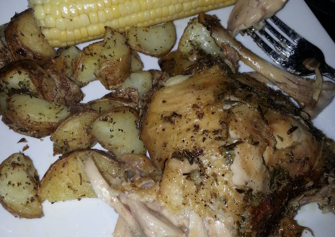 Rosemary garlic whole chicken
