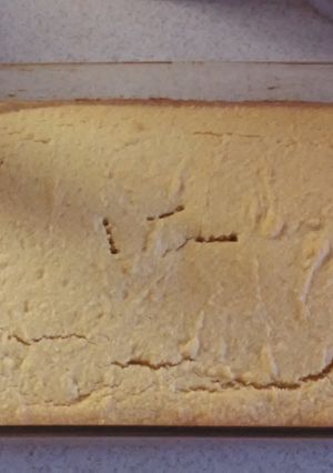 A picture of Cory's bacon cornbread (lactose free).