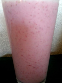 A picture of Sonia's Banana Milk Shake (Strawberry).