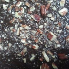 A picture of No bake dark chocolate fudge.