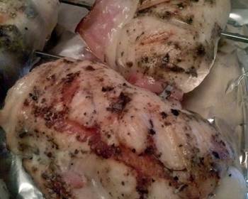 Easy Fast Cooking Grilled Ham  Swiss Stuffed Chicken Very Delicious