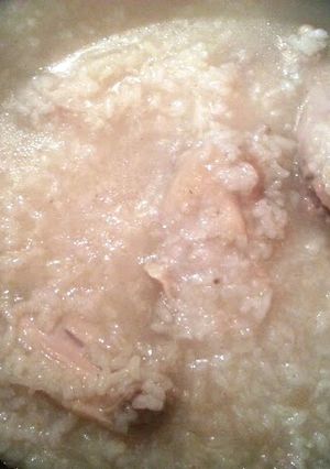 A picture of Not Your Grandma's Lugaw Congee (Filipino Congee).