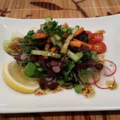 A picture of Kale and Radish Micro Green Salad.