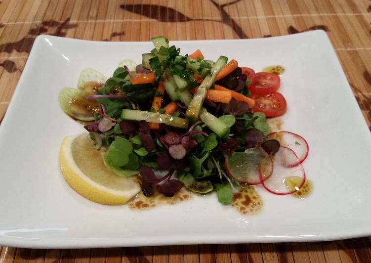 Steps to Prepare Any-night-of-the-week Kale and Radish Micro Green Salad