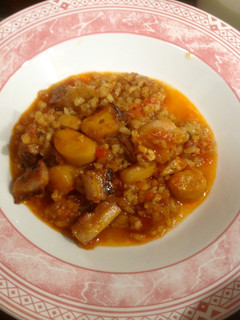 Una foto de Arroz integral con potón económico