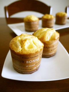 A picture of Apple Muffins with Pancake Mix.