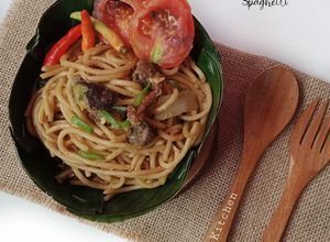 Foto resep Mie aceh (spaghetti)