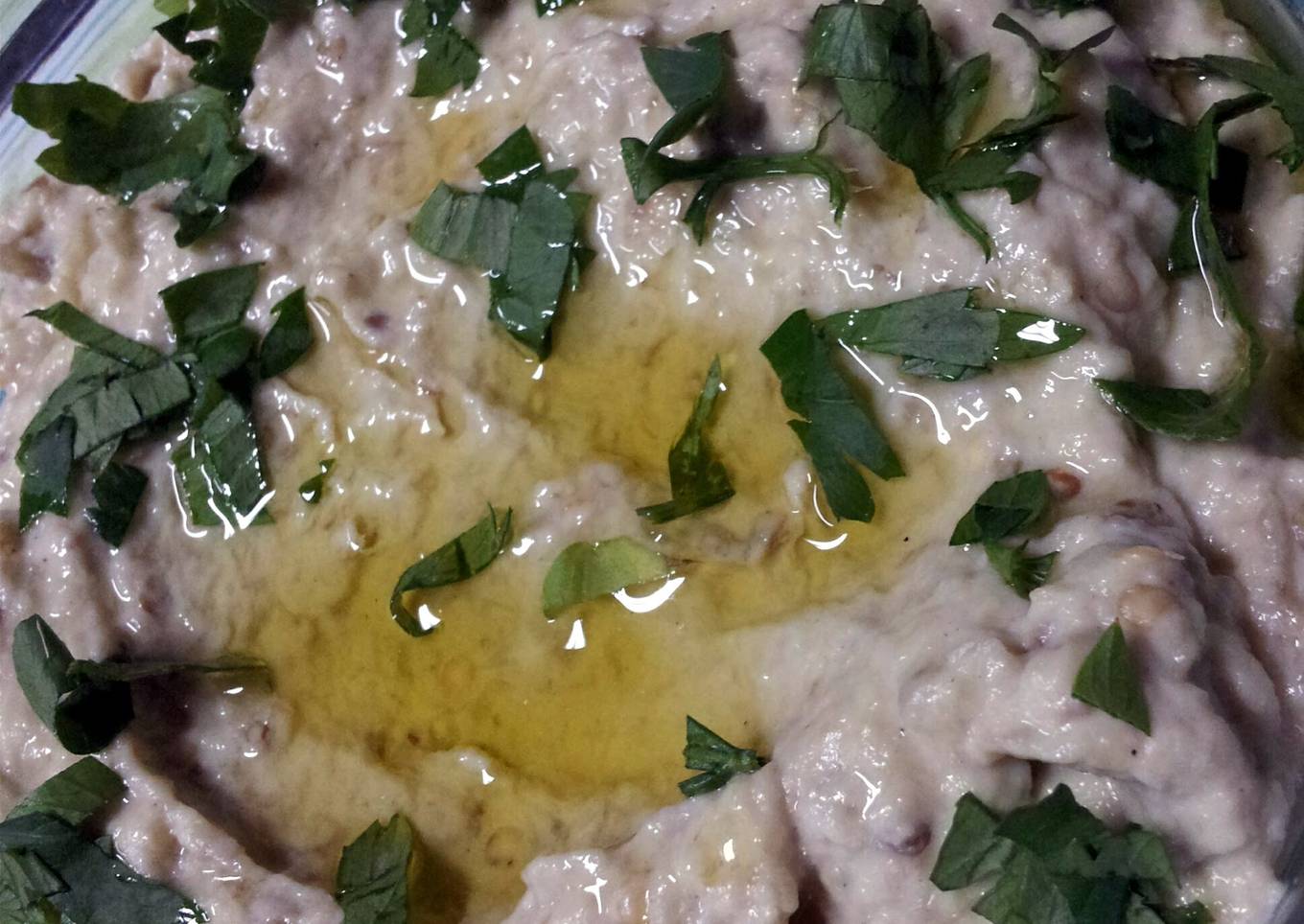 Pam's Mutabbal/Eggplant dip (my version)...