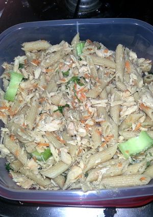 A picture of tuna pasta.