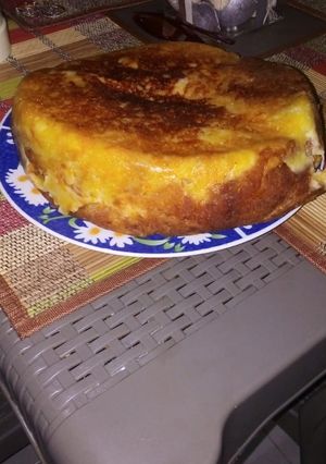 Una foto de Torta de ahuyama con dos quesos