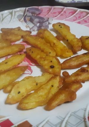 পটাটো ব্যাটার ফ্রাই (Potato batter fry recipe in Bengali) রেসিপির প্রধান ছবি