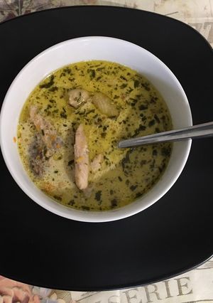 Tárkonyos csirkeleves recept fotója