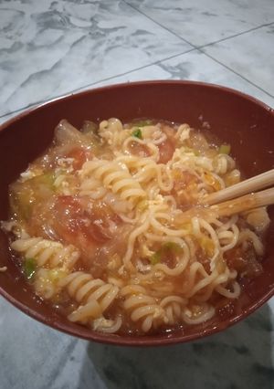 Foto resep Seblak makaroni pedaasss