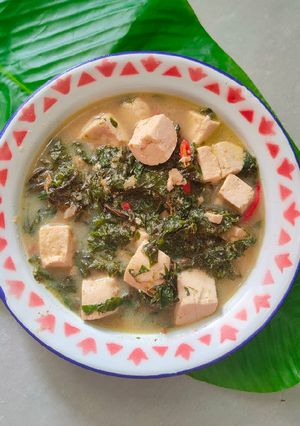 Foto resep Bobor Daun Singkong Tahu