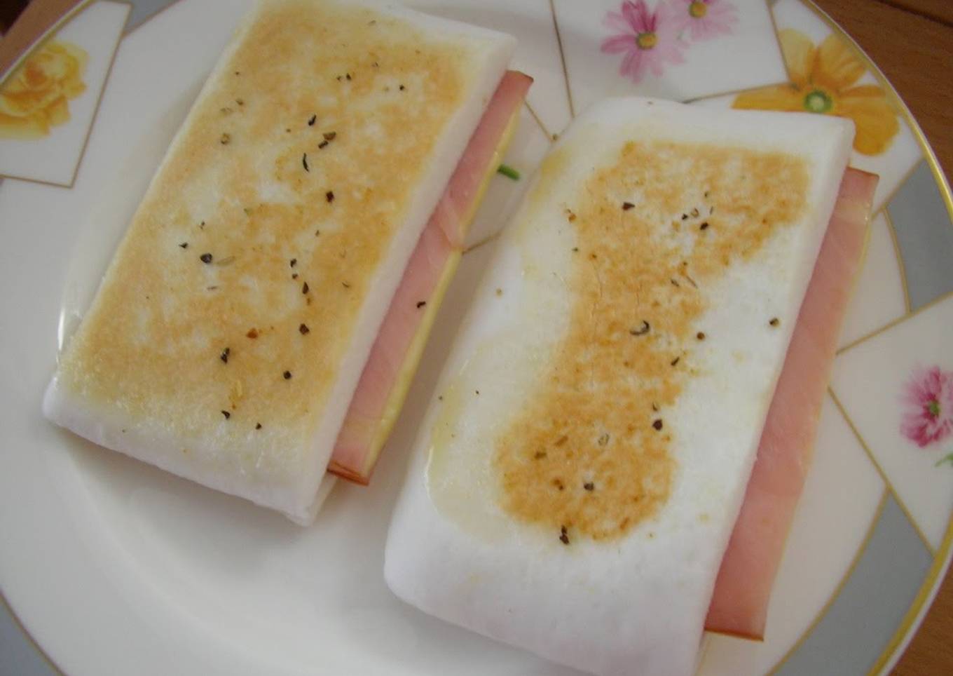 Fried Hanpen Sandwiches with Krazy Salt