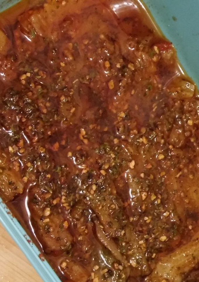 Una foto de Berenjenas al escabeche