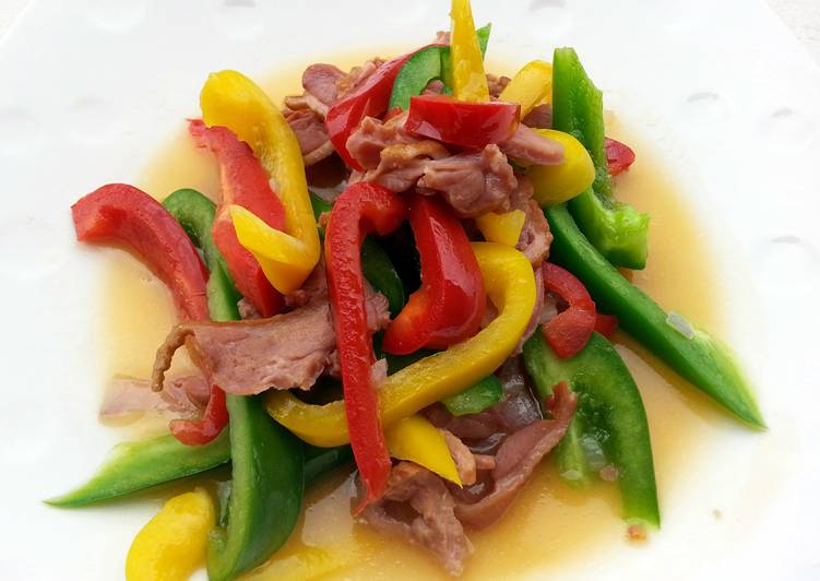 Recipe of Favorite Bell Pepper And Smoked Duck