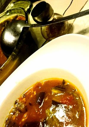 A picture of Coconut-tamarind Chicken Soup.