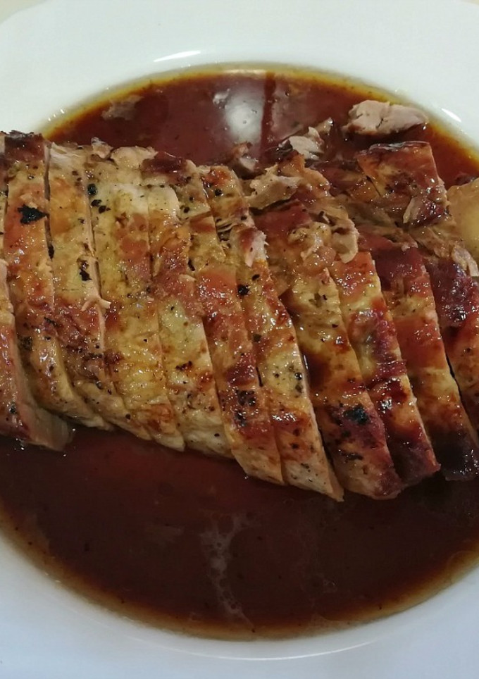 Una foto de Lomo de cerdo ibérico "alcoholizado"