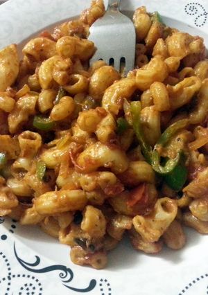 A picture of Khan's Cheese Pasta ( Italian recipe ).
