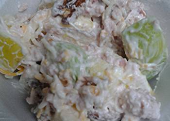 Fresh, Making Recipe Apple and Ham Salad Delicious Fresh, Making Recipe Apple and Ham Salad Delicious