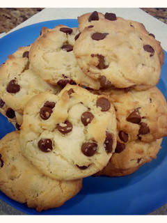 A picture of Boxed Cake Mix Chocolate Chip Cookies.