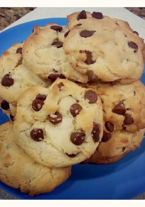 A picture of Boxed Cake Mix Chocolate Chip Cookies.