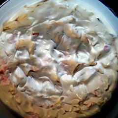 A picture of Tinklee's Banana Fruit Pudding.