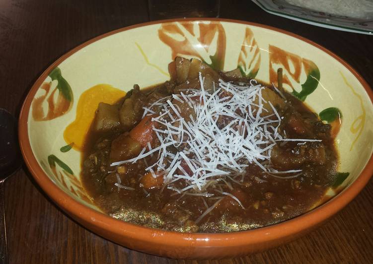 Steps to Prepare Any-night-of-the-week Minced Beef Soup