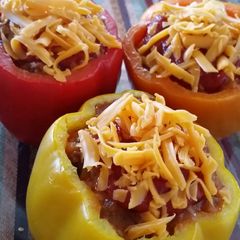 A picture of Spicy Stuffed Peppers.
