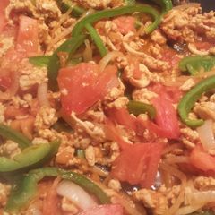 A picture of Healthy Turkey Taco/Burrito filling.