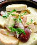 Canh khoai môn sáp nấu nấm