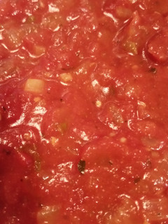 A picture of Quick Rustic Basil Marinara Sauce.