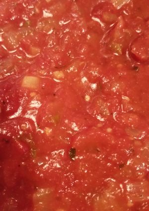 A picture of Quick Rustic Basil Marinara Sauce.