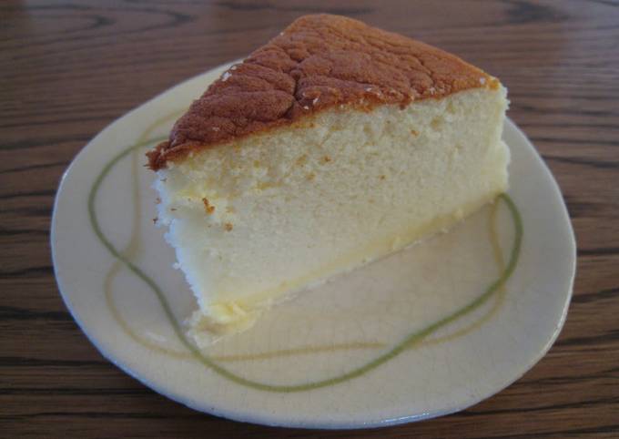 Steps to Make Super Quick Homemade Use Sliced Cheese! Souffle Cheesecake