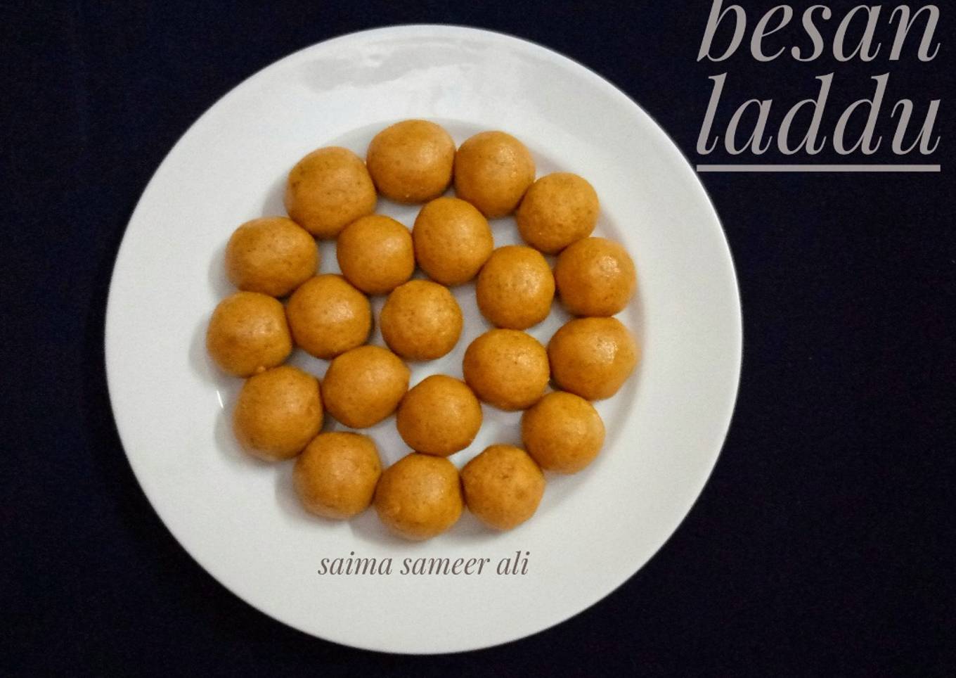 One bite besan laddu