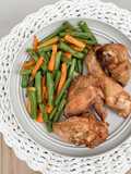 Garlic Chicken Airfryer with Garlic Butter Veggies (SUPER GAMPANG+enak!!)