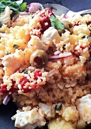 A picture of Mediterranean Couscous Salad.