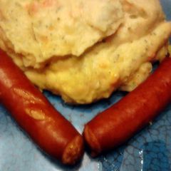 A picture of Mixed Veggie & Cheddar Mashed Potatoes.