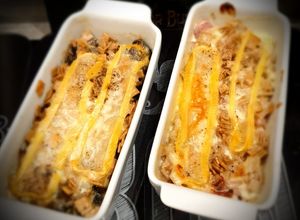 Une photo de Croziflette (originale + végé)