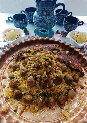 عکسی از دستور قنبر پلو 😄