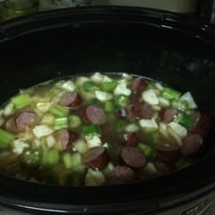 A picture of Crockpot Chicken And Sausage Gumbo.
