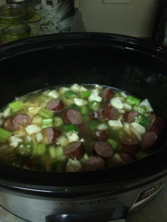 A picture of Crockpot Chicken And Sausage Gumbo.