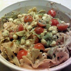 A picture of Brenda's Pasta Salad.