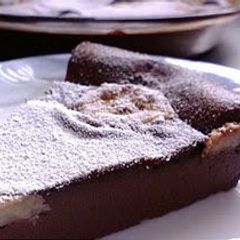 A picture of Chocolate-Flavored Banana Clafouti.
